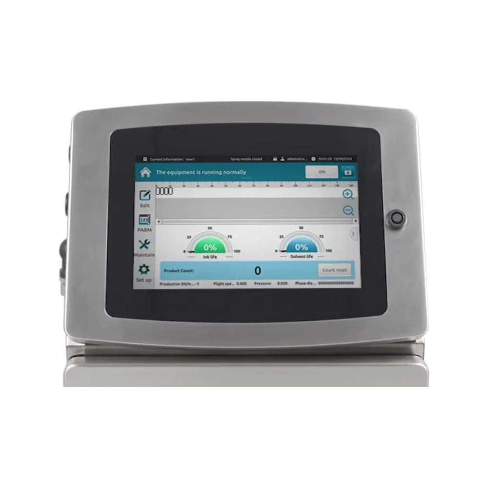 طابعات نفث الحبر الصناعية المستمرة من سلسلة V2000 CIJ المحدثة حديثًا، أجهزة تشفير تاريخ كيمياء الطعام