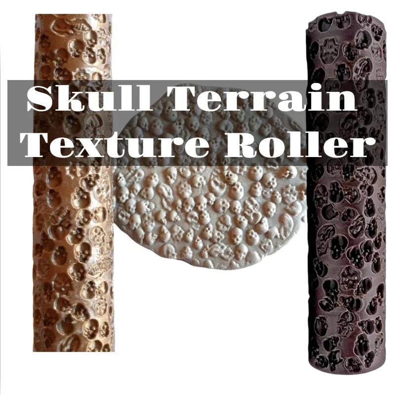 1 Pcs DND Skull Terrain Texture Roller RPG Accessory for Creating Dungeons And Dragons Scenario Pieces Scene Model