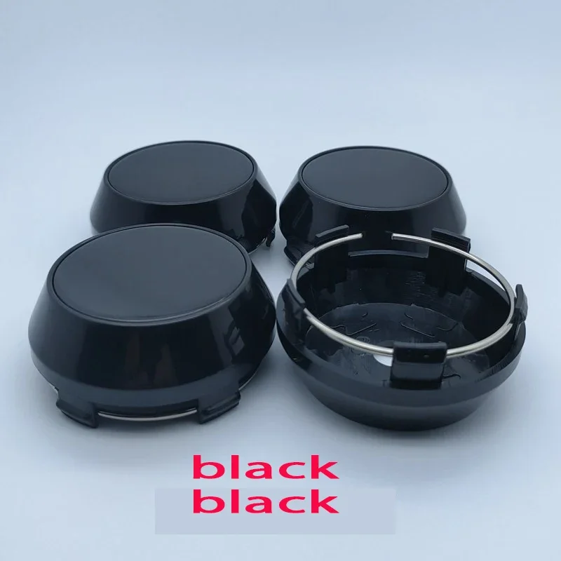 20PCS  60mm Carbon Fiber Pattern Texture Car Hub ABS Cover Modified Hub Center Cover Black Car SUV Wheel Center Hub Cover