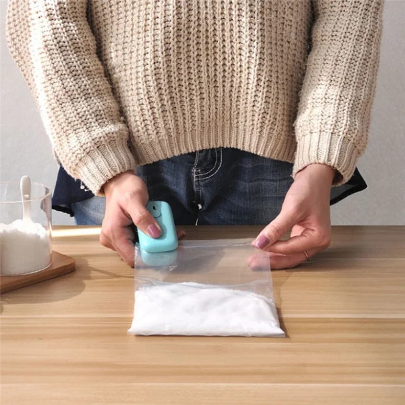 AT28-2PCS 真空シーラー 2 で 1 ハンドヘルドバッグシーラーヒートシールとカッターポータブルスナックビニール袋食品保存