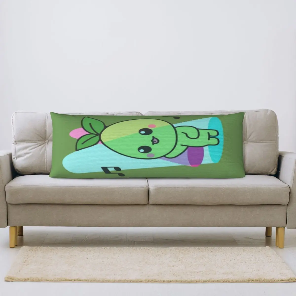 Long Body Pillowcase Lost Ark Merch Lostark Hello Mokoko 20x60in Pillow Cover Bright Colors Anniversary Gif Customizable Pattern