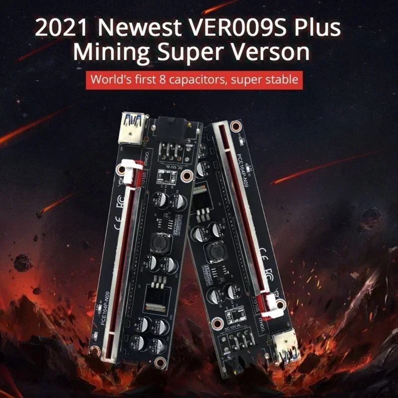 PCI Express 연장 케이블, USB 케이블, GPU 그래픽 카드용 PCIe 어댑터, 30CM 60CM 100CM, 라이저 카드, 1X 16X 3.0 Ver009SPlus