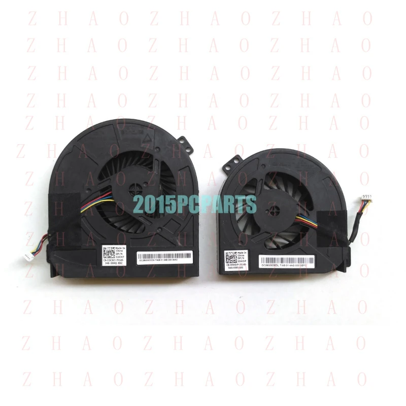 L+ For Dell Precision M4800 CPU & GPU Cooling Fan DC28000DDD0 DC28000DEDL