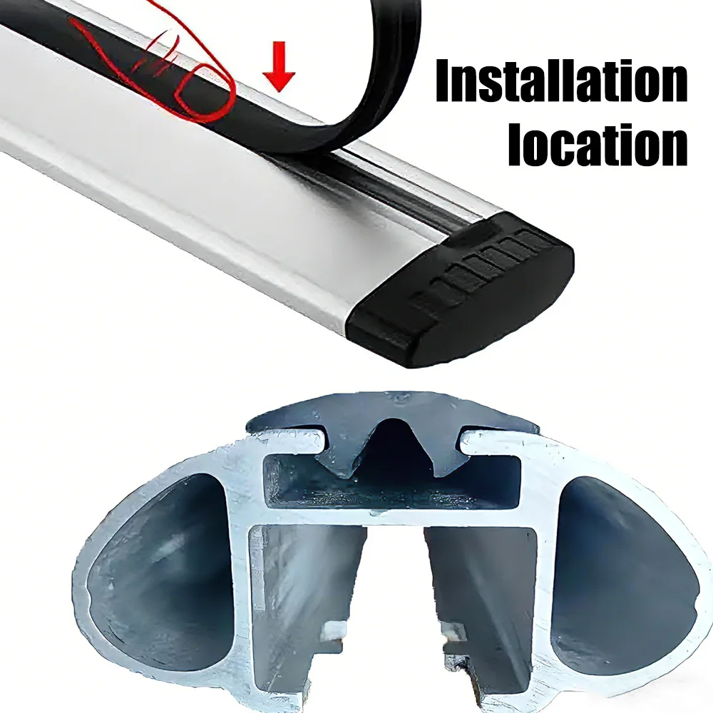 Sealing Rubber Strip at The Bottom of The Roof Rack Cross Bar Can Reduce Wind Resistance Noise length 3.05m For Thule Top Rod view 5
