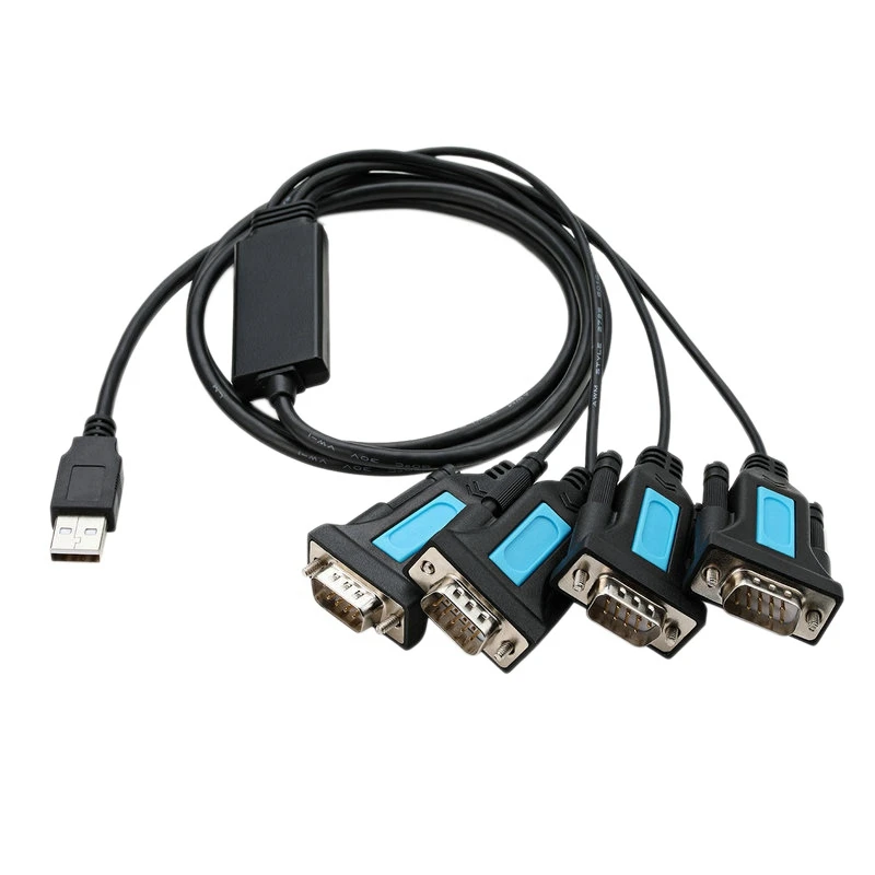 

Адаптер USB-Rs232 от 1 до 4, антиэкранированный никелированный Луженый Plug And Play для Windows Mac Linux