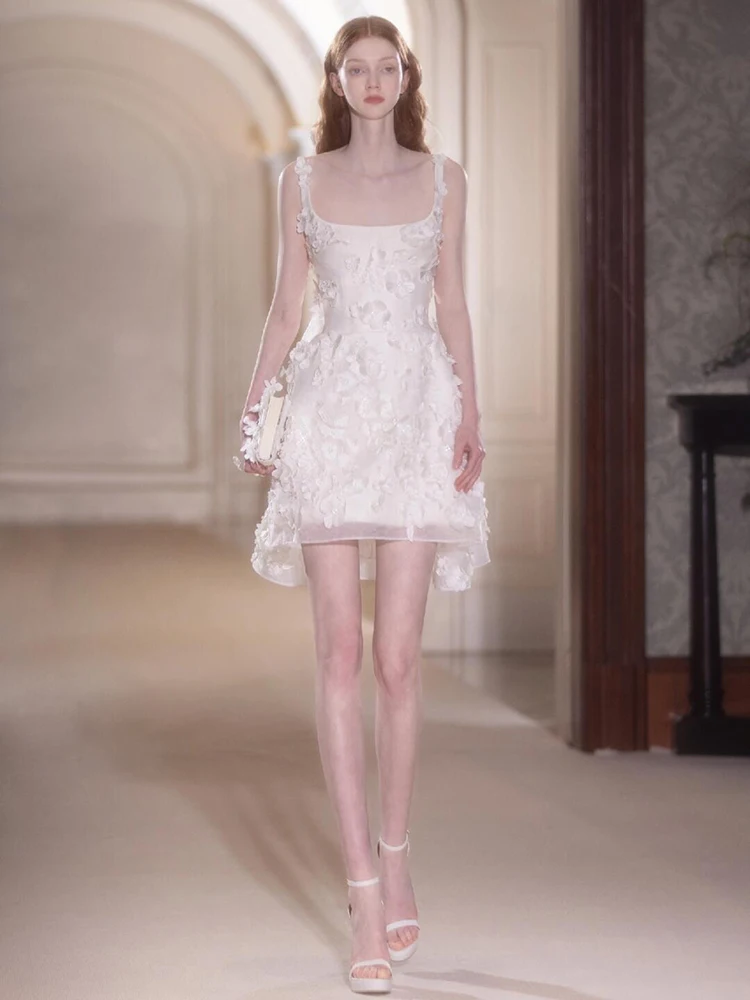 

Новое свадебное платье Ele ort 2025 с цветочным кружевом и бретельками для помолвки, индивидуальный пошив