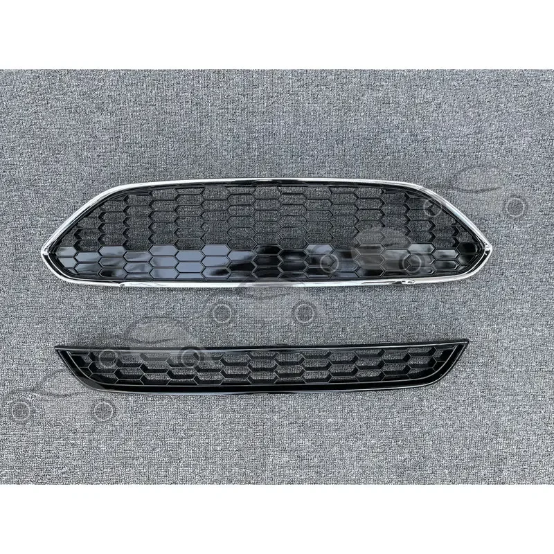 Fit For Ford Fiesta  2013 2014 2015 2016 Hatchback Sedan ST Style European Version Front Center Honeycomb Mesh Grille