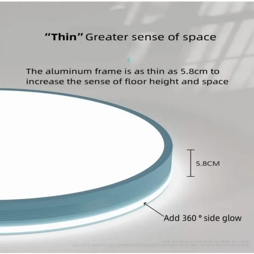 Modern LED Ceiling Light Macaron Circular Bedroom Light Living Room Study Kitchen Interior Decoration Lighting Ceiling Lamp