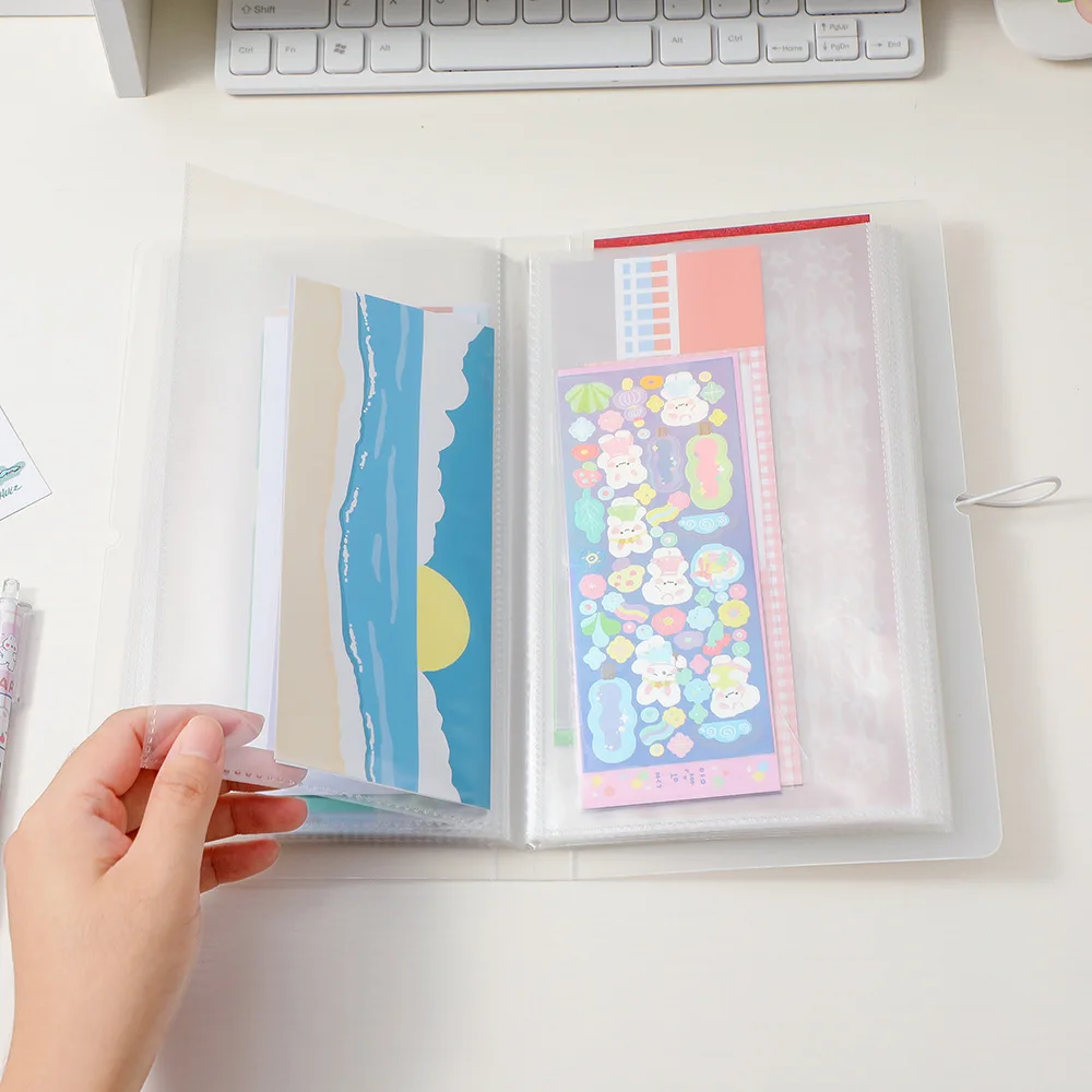 Jelly Color Travel Tickers Bookmarks Pockets Album Inner Sheets Pockets Photo Booth Album Photo Strips For Friend