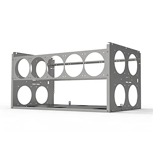 قابل للتكديس لبطاقات وحدة معالجة الرسومات 6/8/10 مع حامل إطار الهواء المفتوح