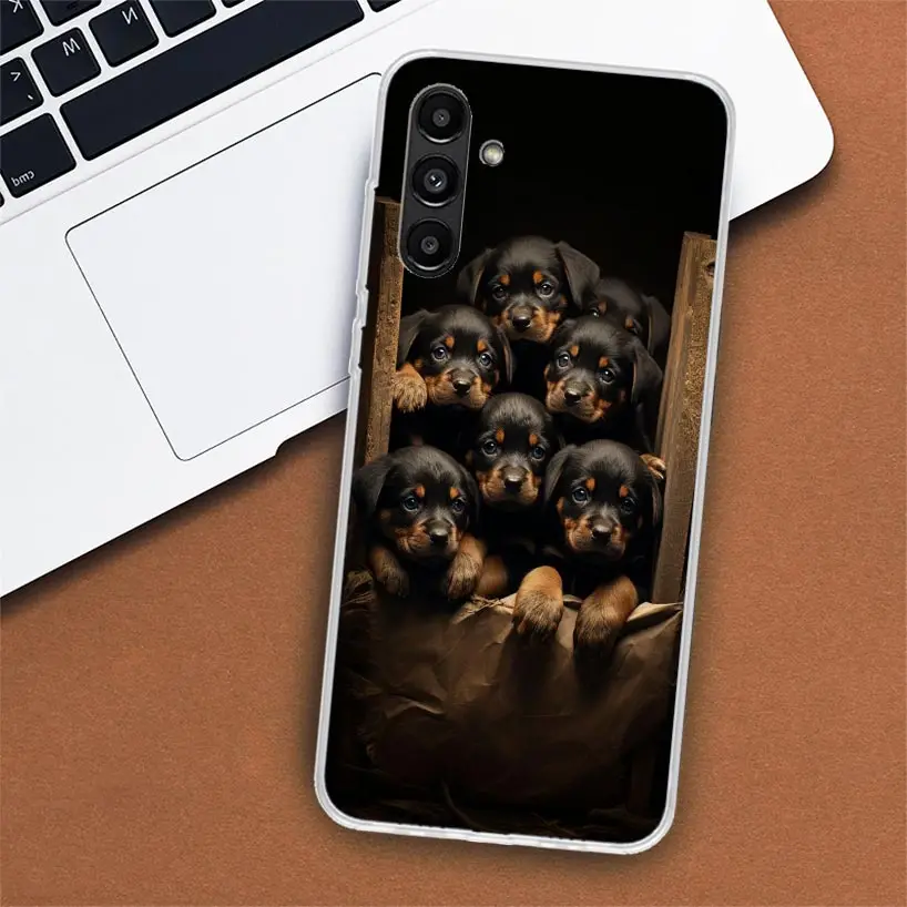 Rottweiler Dog Rottie Phone Case For Samsung Galaxy A55 A54 A53 A52 A15 A14 A13 A12 A35 A34 A33 A32 A25 A24 A23 A22 A04S A03S A0