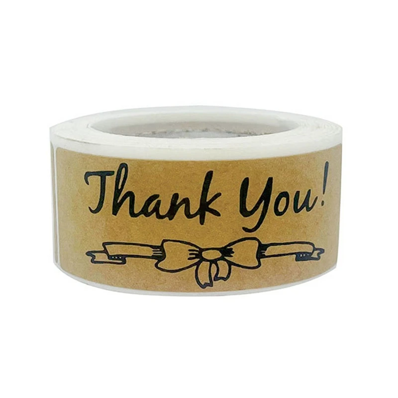 1200Pcs Thank You Stickers Set, Thank You Stickers Label Roll Thank You For Envelope Retail Store 75X25mm Thank You Stickers