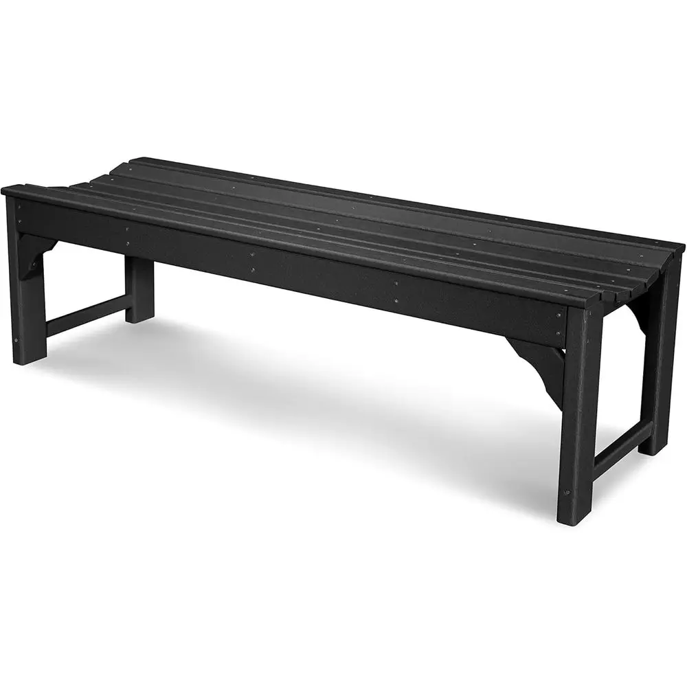 

Классическая уличная скамейка, черная