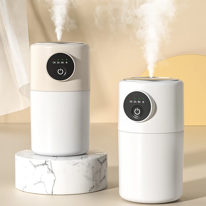 Mini Humidifier USB Compact Car Ambient Light Home Desktop Office Dorm Humidifier Timer Switch Dual-Mode Setting Ambient Light