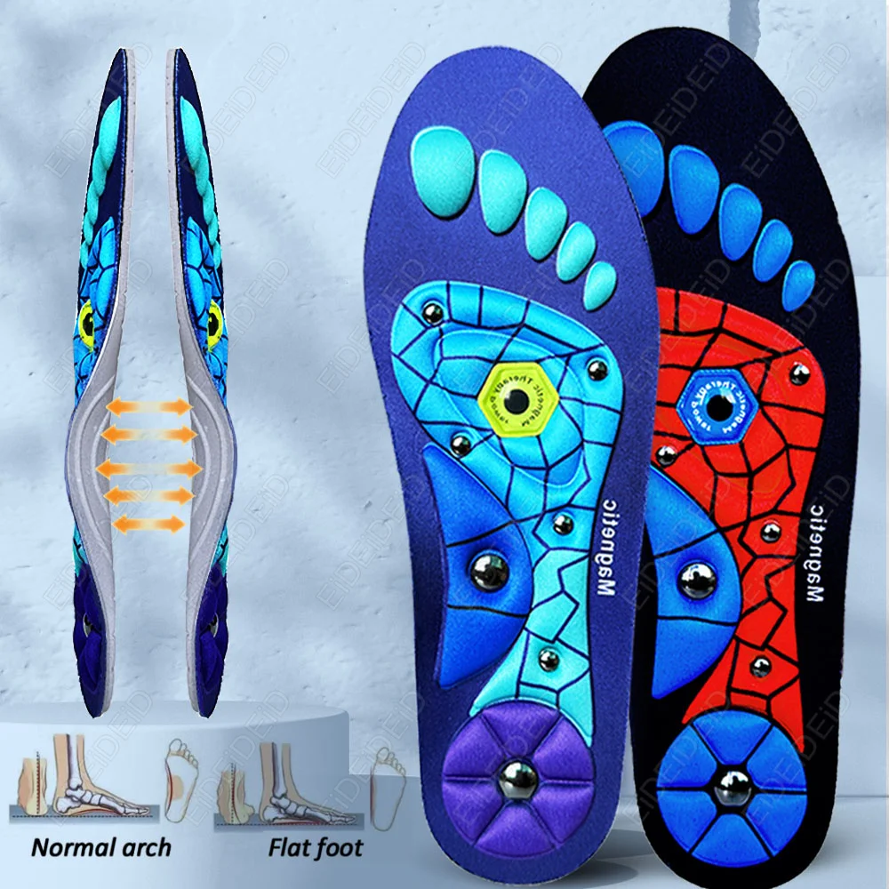 

Magnetic Insoles for Foot Massage Orthopedic Acupressures Unisex EVA Pads Foot Health Slim Legs Arch Support Foot Insole Therapy