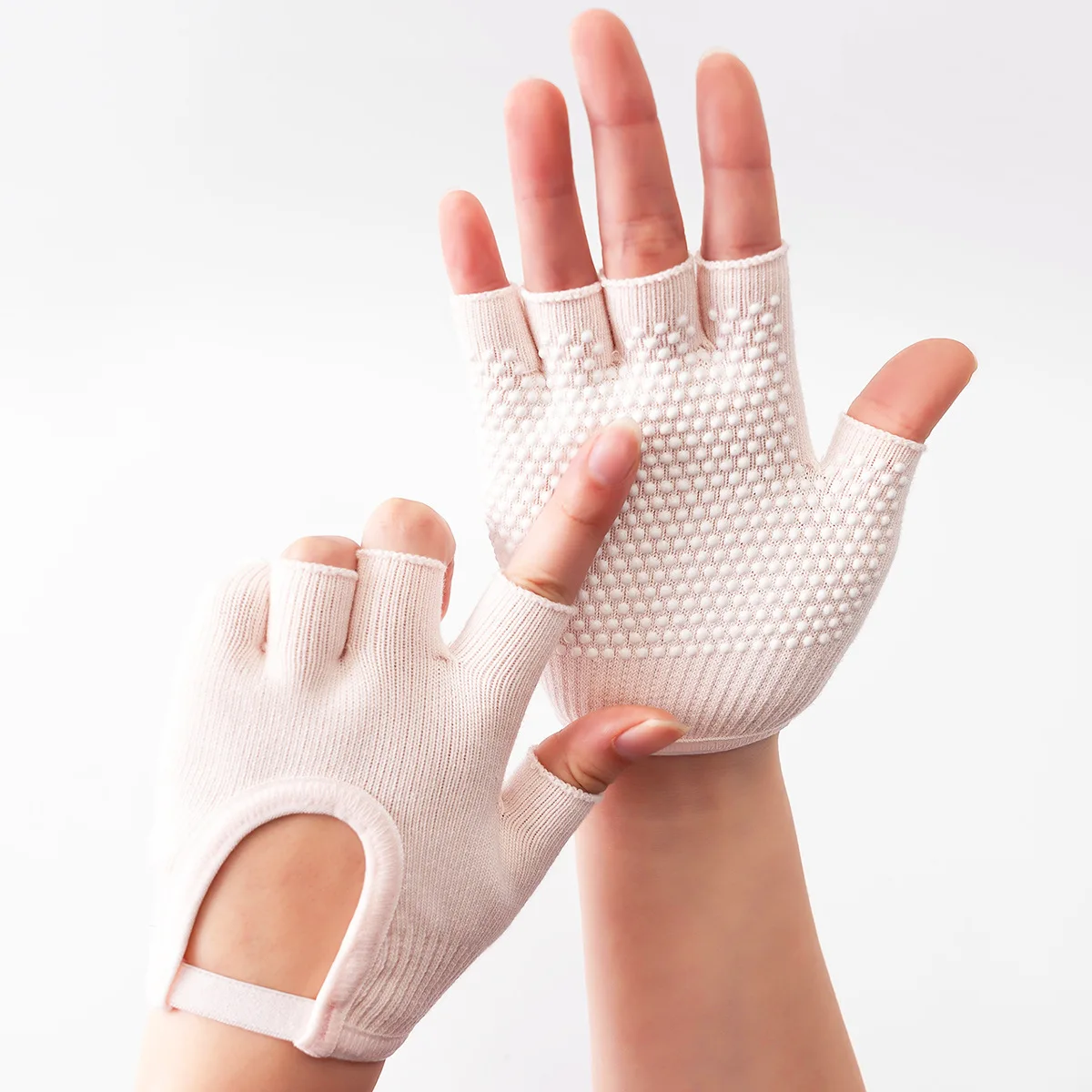 Fingerless Mittens Women'S Gloves Non-slip Yoga Professional Gym Gloves five-finger Without Fingers Backless Gloves Ladies