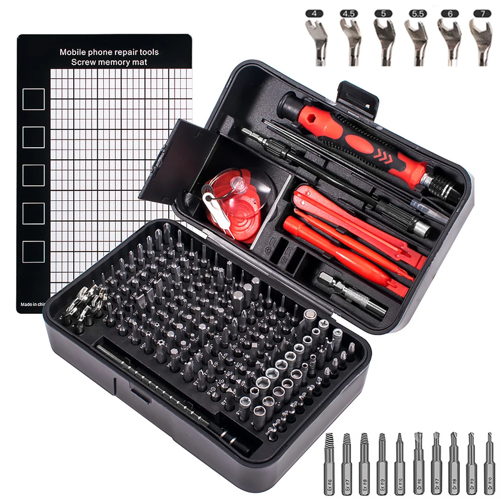 

115/170 In 1 Screwdriver Set S2 Magnetic Precision Torx Hex Phillips Screw Driver Kit Electronic Phone Watch Repair Hand Tools