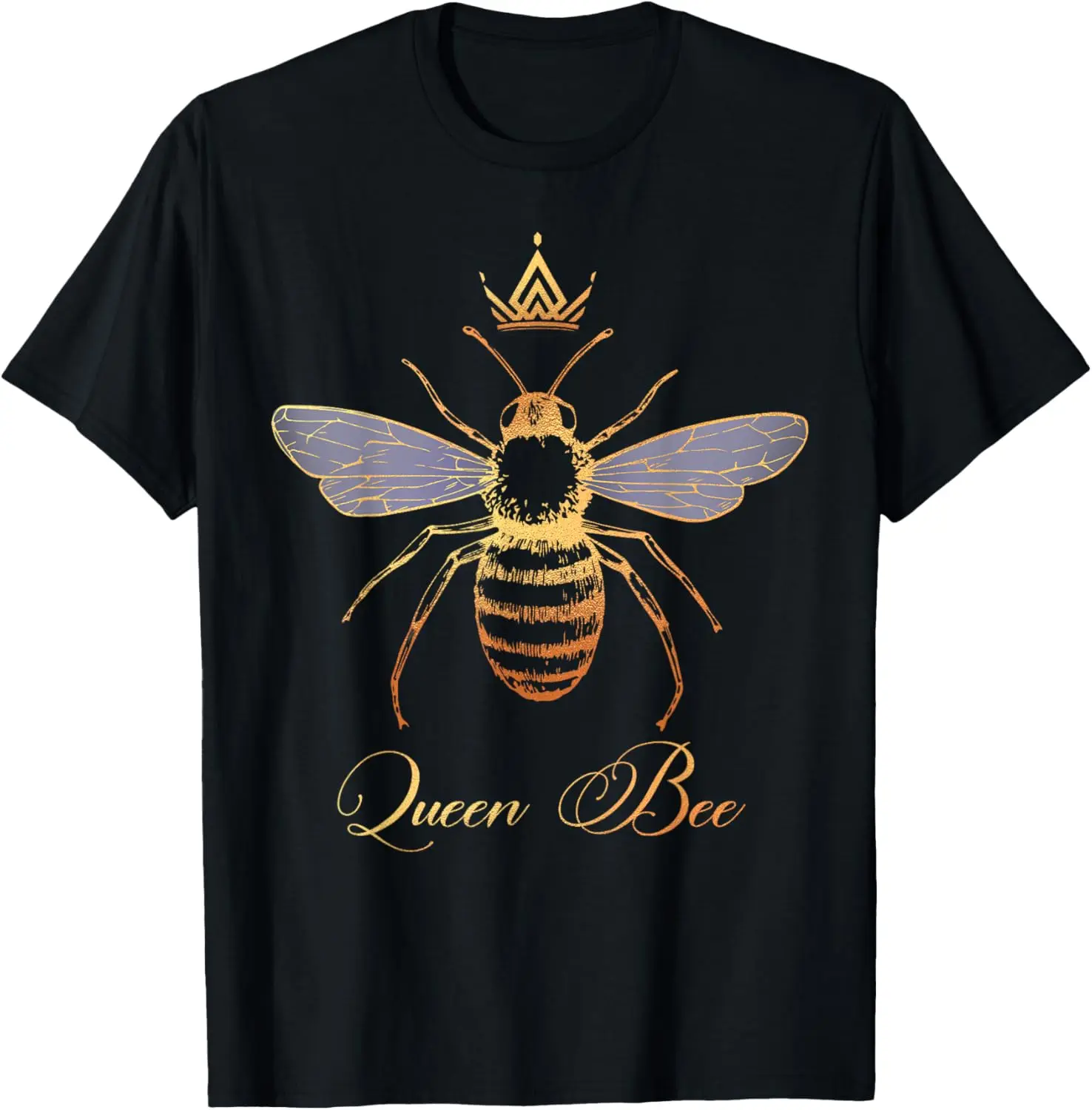 Queen Crown Bee Beekeeping Honey Lover Keeper Women Gift T-Shirt