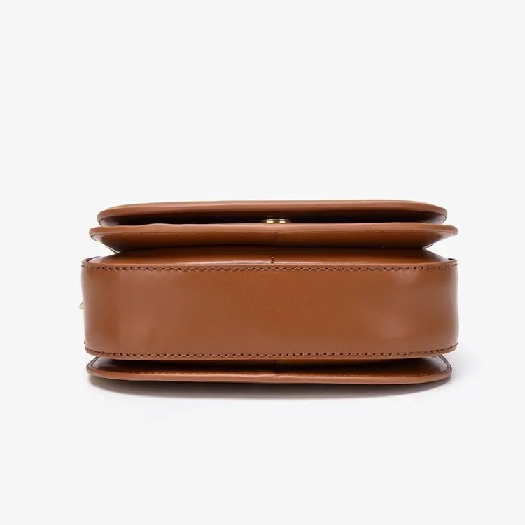 New Fashion Women's Shoulder Bag Classic Simple Solid Color Exquisite Crossbody Bag Leisure Commuter Clamshell Leather Bag image 4