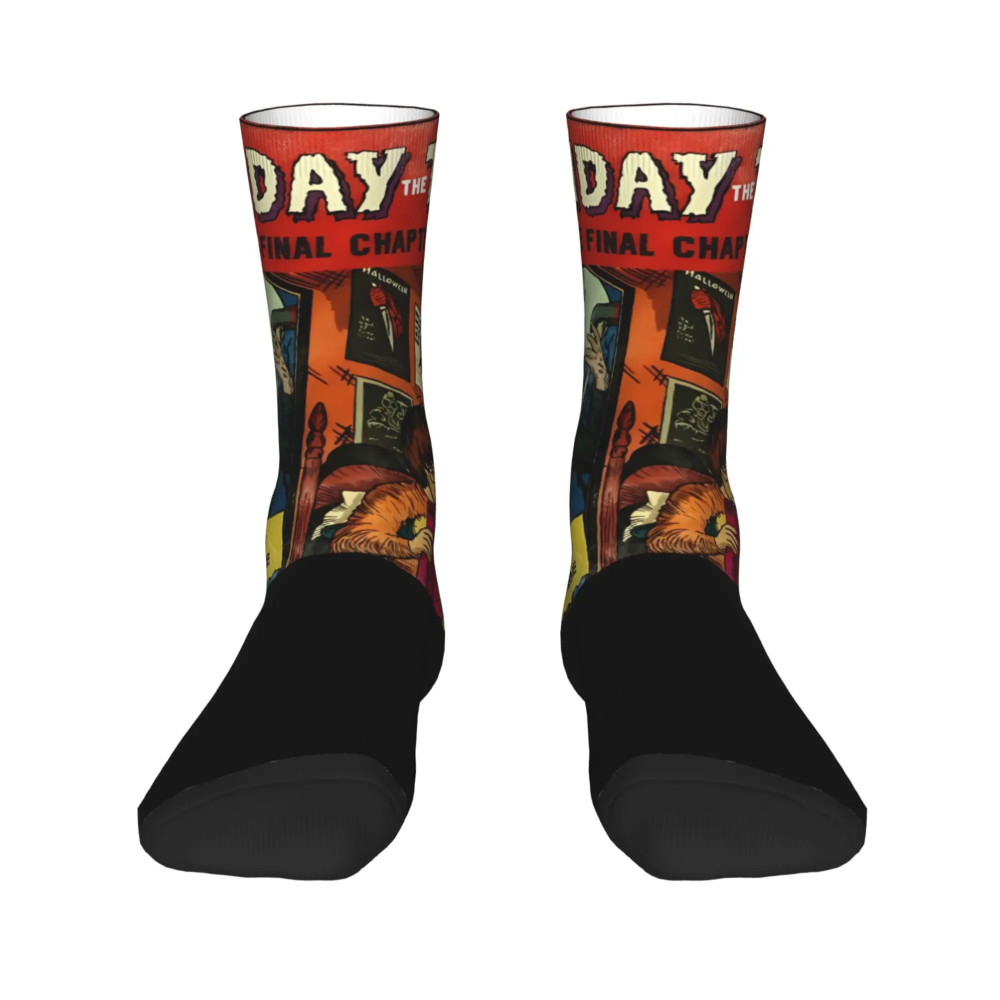 Fun Women Men Crew Socks Friday 13th Halloween Movie Outfit Soft  Jason Voorhees  Sweat Absorbing Stockings