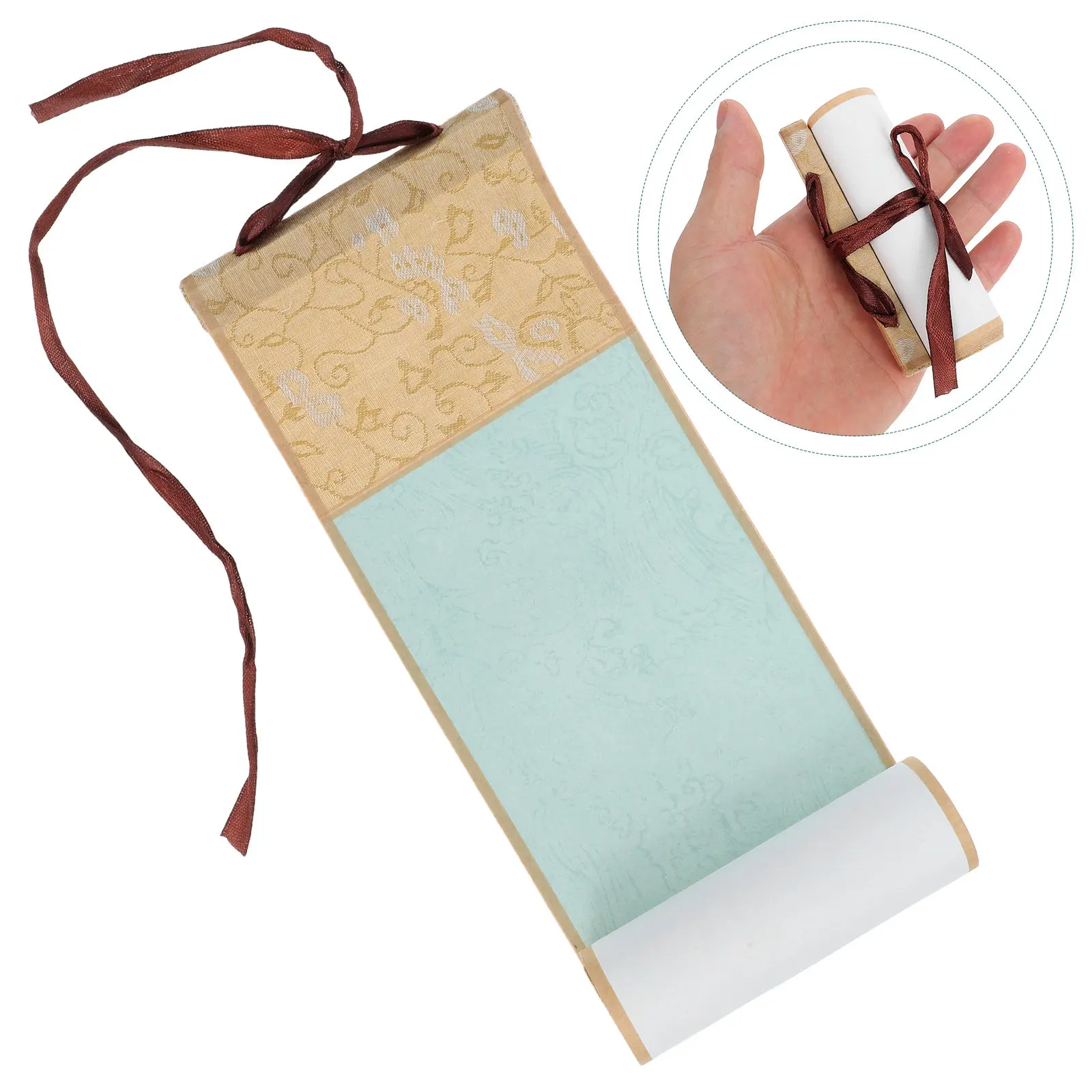 Chinese Calligraphy Paper Painting Xuan Practice Halloween Christmas Blank Xuan Paper Scroll Blank Calligraphy Scroll Mounted