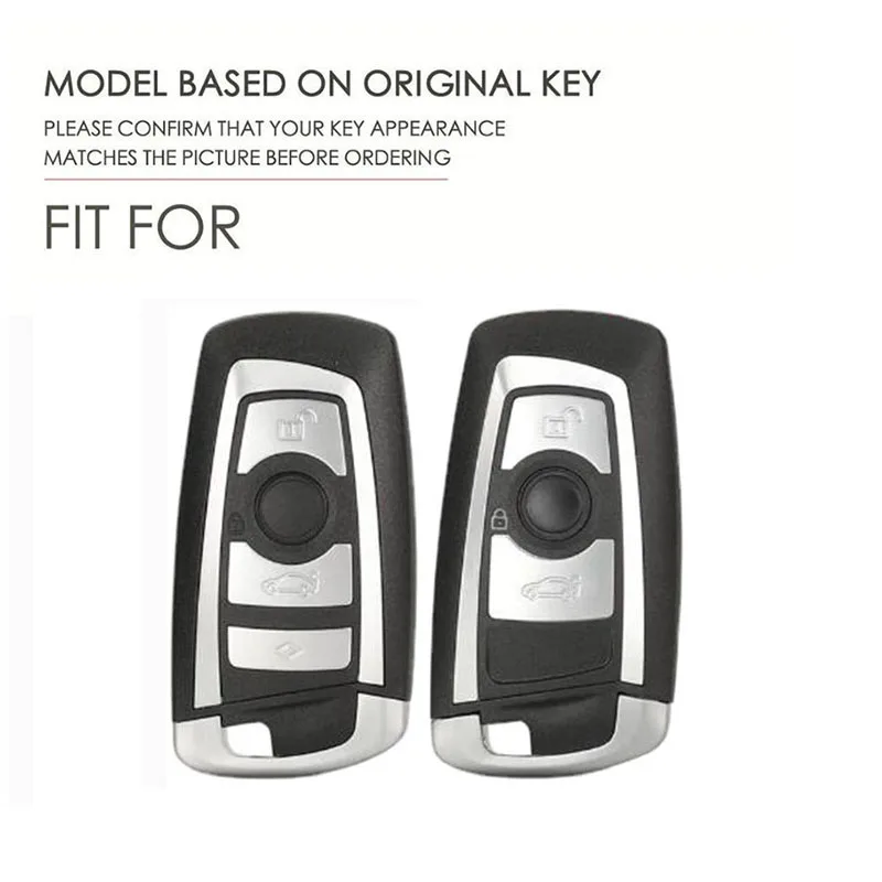 Leather Car Remote Key Case Cover For BMW 1 2 3 4 5 6 7 Series X1 X3 X4 X5 X6 F36 F25 F26 F30 F34 F10 F07 F20 Z10 G30 F15 F16