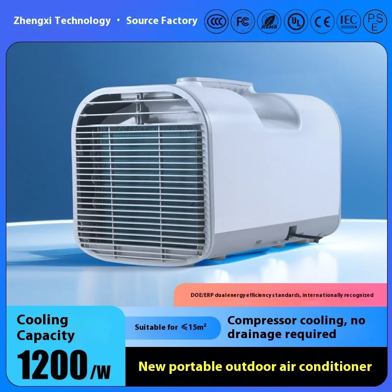 All-In-One Mini Portable Air Conditioner Mobile Refrigeration Machine with Core Motor for Bedroom Outdoor Parking AC Unit