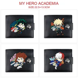 My Hero Academia Anime Cartoon Snap Wallet Folding Short Coin Purse with Card Holder