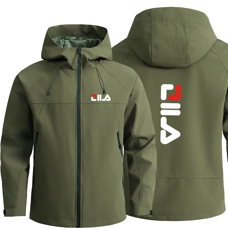 

Весенне-осенняя новая высококачественная мужская повседневная куртка, уличная ветрозащитная и водонепроницаемая мужская ветровка с капюшоном на молнии