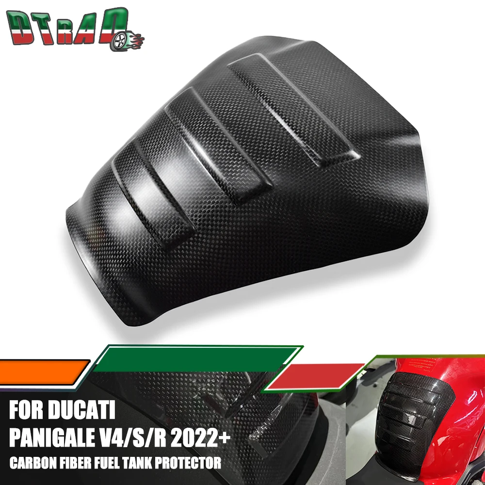 

Motorcycle Carbon Fiber Fuel Tank Protector For DUCATI Panigale V4 2022 2023 2024 Airbox Gas Oil Tank Protection Fairing Kits