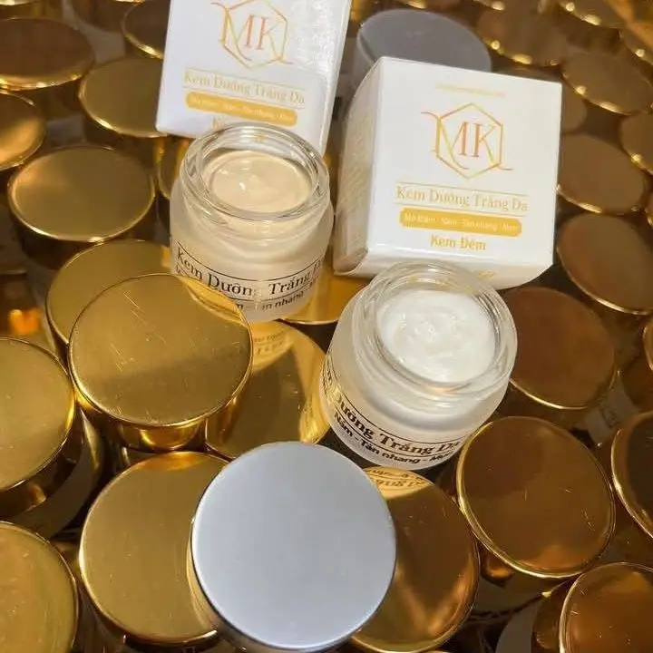 2Bottle Set Kem ngày đêm MK Brightening Lightening Cream Dưỡng Trắng Da, Căng Bóng, Mịn Màng Sau Khi Sử Dụng, Kem Ngay Va Dem