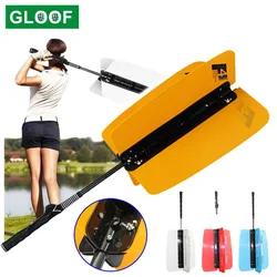 1 conjunto de instrutor de balanço de golfe, ventilador de exercício de vento, vara de balanço de golfe, treinador de resistência de energia, produtos de golfe