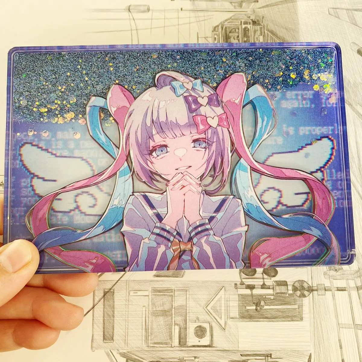 

Anime Game NEEDY GIRL OVERDOSE Cosplay KAngel Kawayi Quicksand Mahjong Customize Acrylic Ornaments Souvenir Gifts