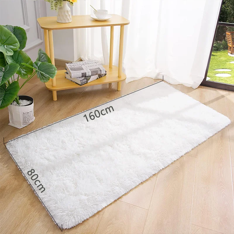 Tapis moelleux pour chambre à coucher, tapis pour salon, grande taille, chevet, polymères de jeu pour enfants, doux, décoration d\'intérieur, balcon,