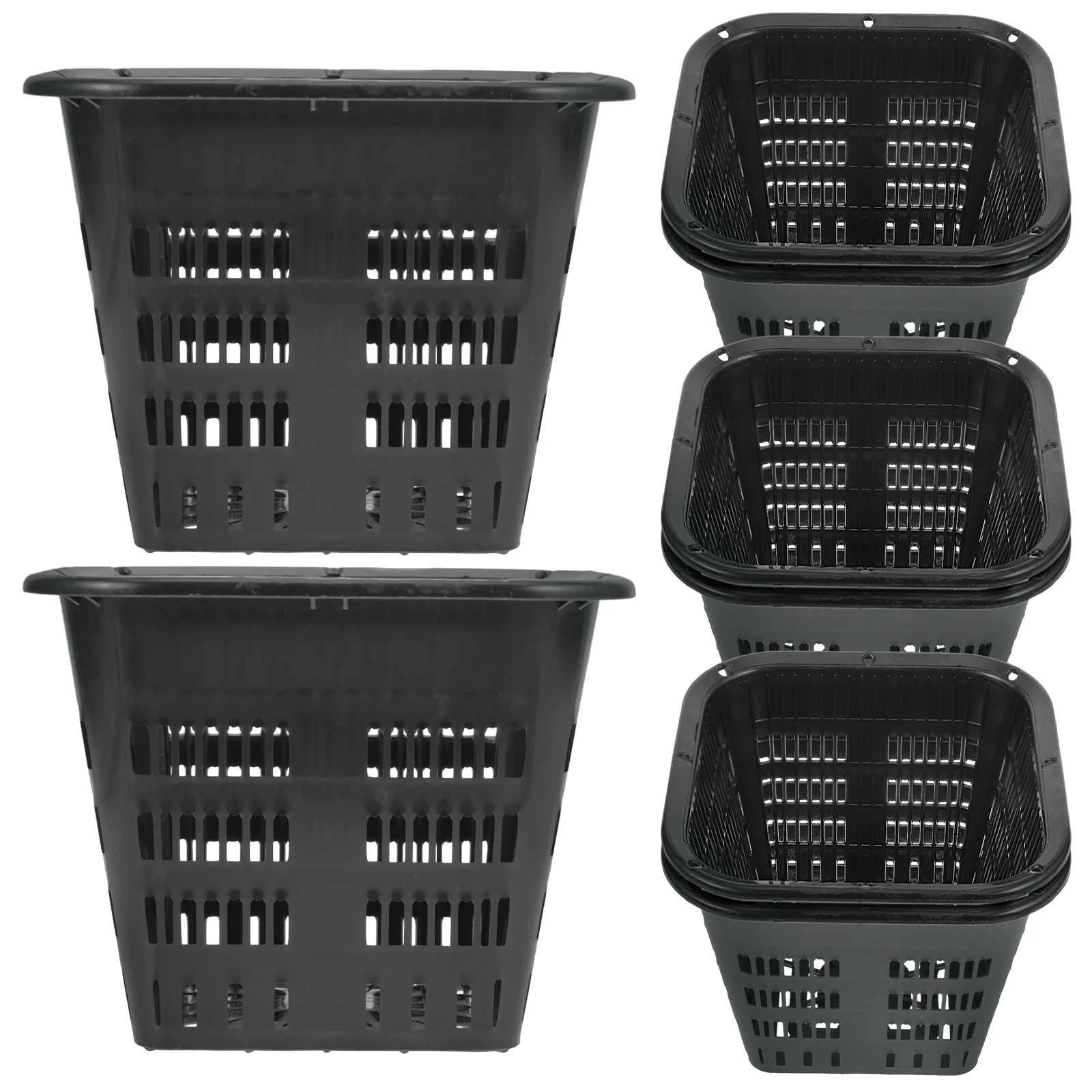 

8 Pcs Hydroponic Vegetable Basket Large Plant Pot Aquaponics Container Green Square