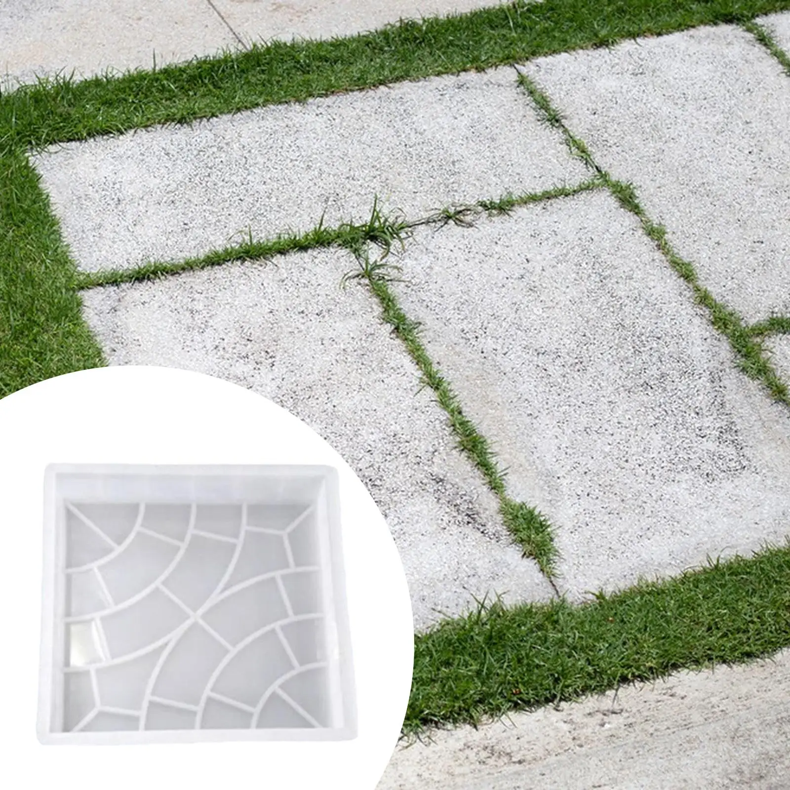 Garden Pathway Concrete Brick Mould Reusable Paving Stone Form for Patio Sidewalk and Landscape Floor