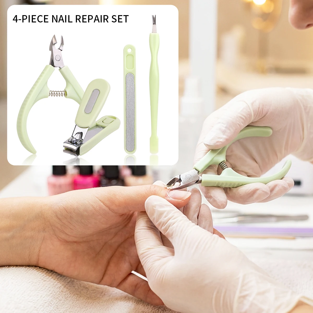 3/4 Maniküre-Werkzeuge, Peeling-Maniküre-Set, Familienset