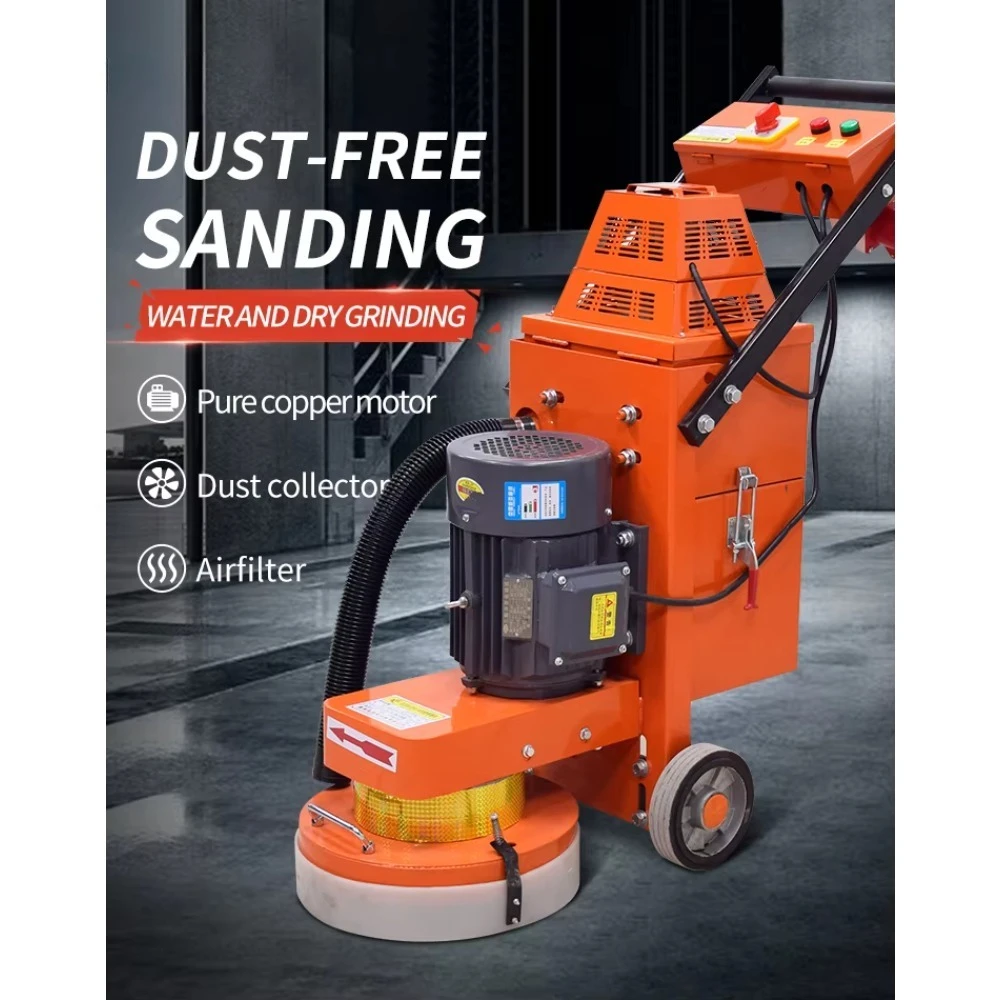 

Беспыльная шлифовальная машина для эпоксидных полов, полировальная машина для бетона, терраццо и мрамора, промышленное оборудование для шлифовки полов 220В/380В