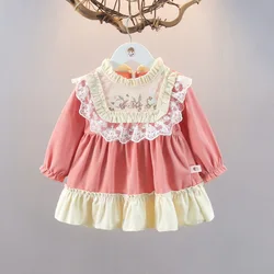 Girls Princess Dresses Spring Summer 2024 Children Cotton Party Dress For Baby Birthday Clothes Toddler Costume Kids Dress 3 4Y