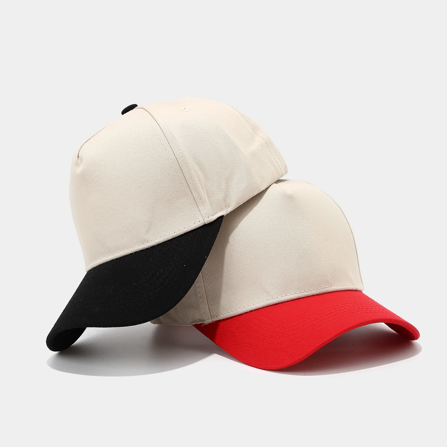New Color Blocked Five Panel Baseball Cap For Women Fashionable And Casual Sun Hat For Men Truck Driver Cap Trendy And Versatile