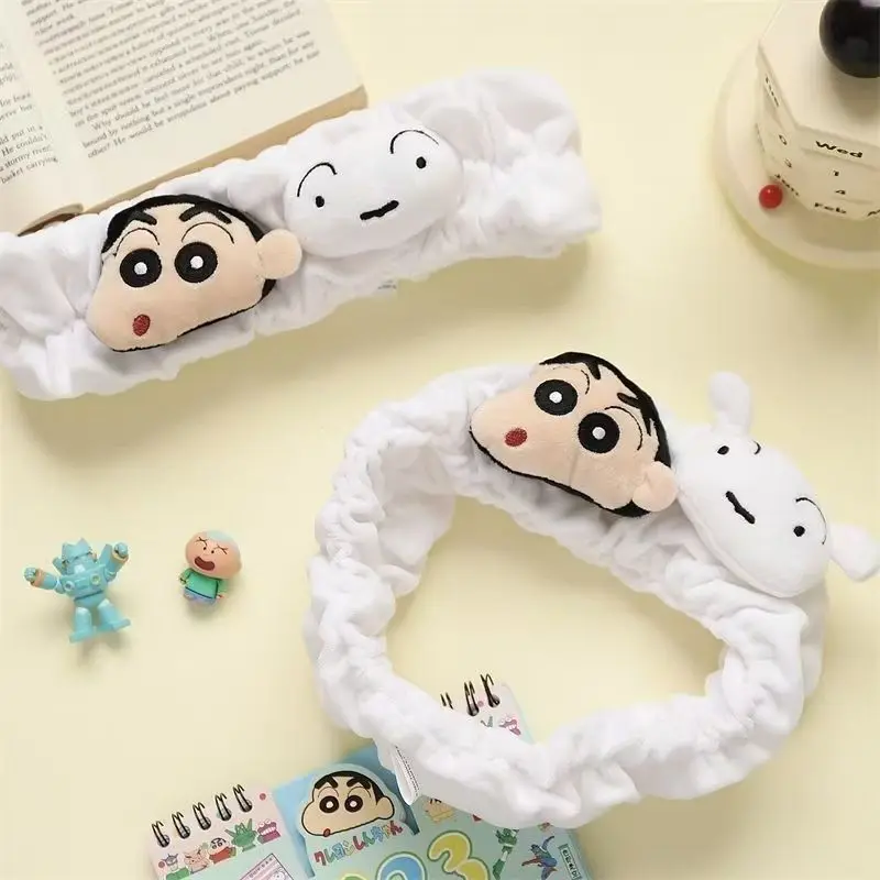 New Crayon Shin-chan Nohara Shiro Hair Band High Value Creative Cartoon Cute High Elastic Face Wash Makeup Apply Mask Headband view 2
