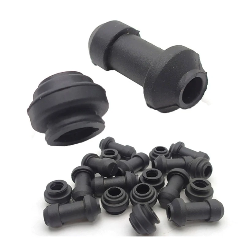 1/10 sets Motorcycle Scooter Brake Upper Lower Pump Caliper Shock Absorber Sleeve Dust Covers Disc Waterproof Rubber Caps