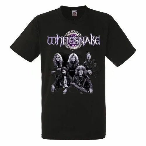 Whitesnake Purple Tour Black New T-Shirt Rock T-Shirt Rock Band Shirt