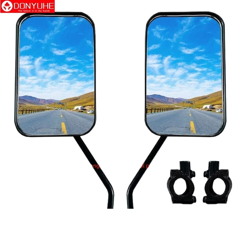 Electric Tricycle Rear View Mirror Prince Style Wide Angle 10mm Modified Motorcycle Mirrors
