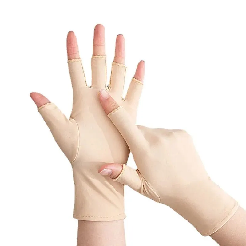 Stay Protected This Summer: Thin Half Finger Sunscreen Gloves for Women