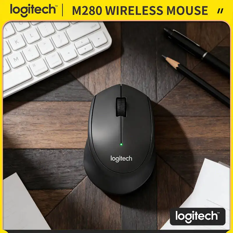 

Беспроводная мышь Logitech M280, 2,4 ГГц, с нано-адаптером, 1000 DPI, с мягким покрытием, 18 месяцев автономной работы, для дома, ноутбука, настольного компьютера