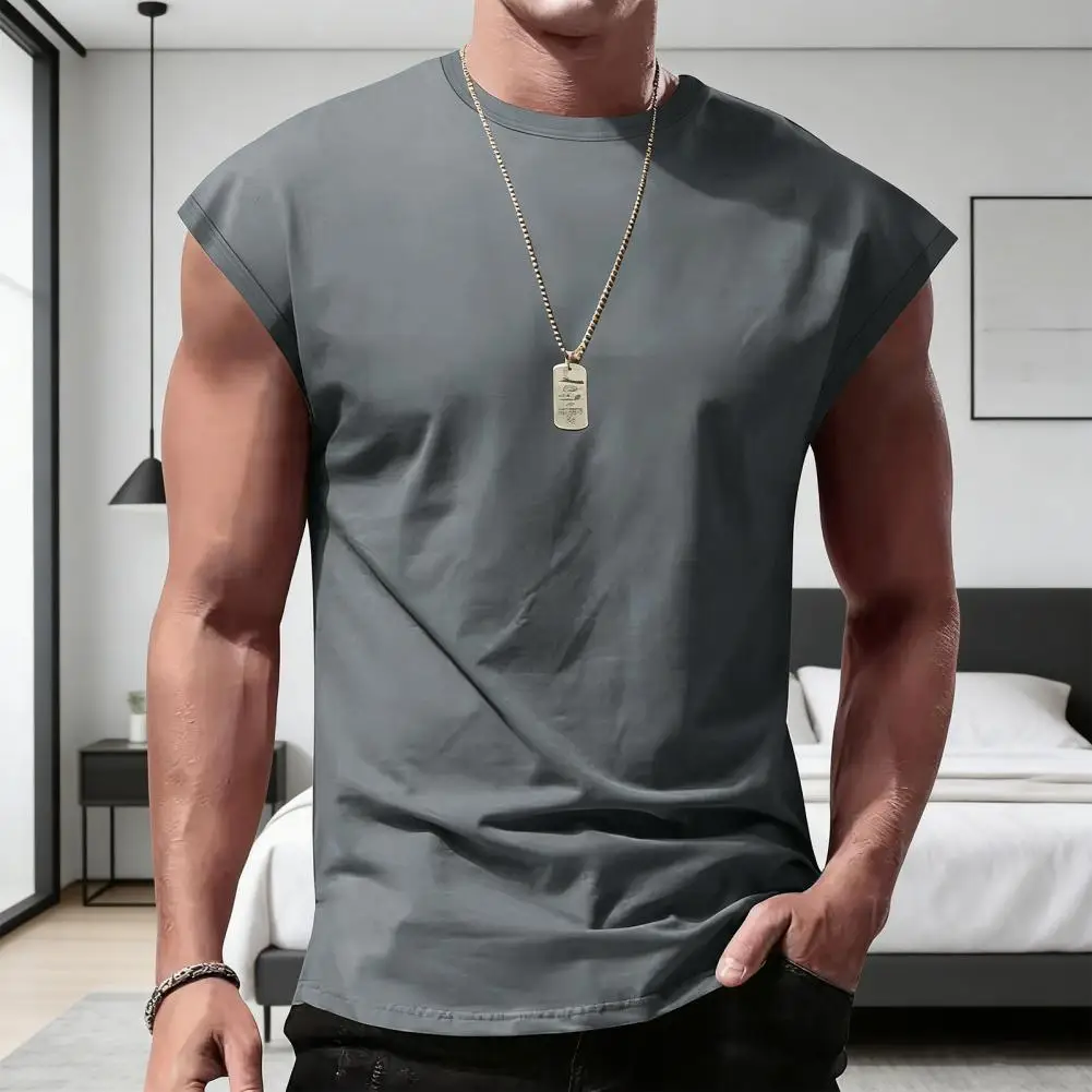 Summer Men's Mesh Gym Vest Quick Dry Loose Fitness Exercise Wide shoulder Sports Sleeveless Shirt Bodybuilding Tank Top