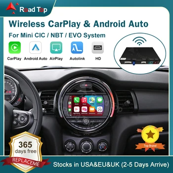 RoadTop inalámbrico CarPlay Android Auto para Mini R55 R56 R57 R58 R60 R61 F54 F55 F56 Clubman Countryman Cooper John Cooper funciona 1