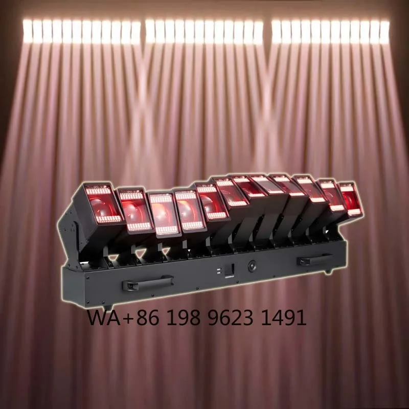 60W 5-in-1 RGB Warm White Metal Moving Head Stage Light Multi Control Theater Disco Wedding Club Event