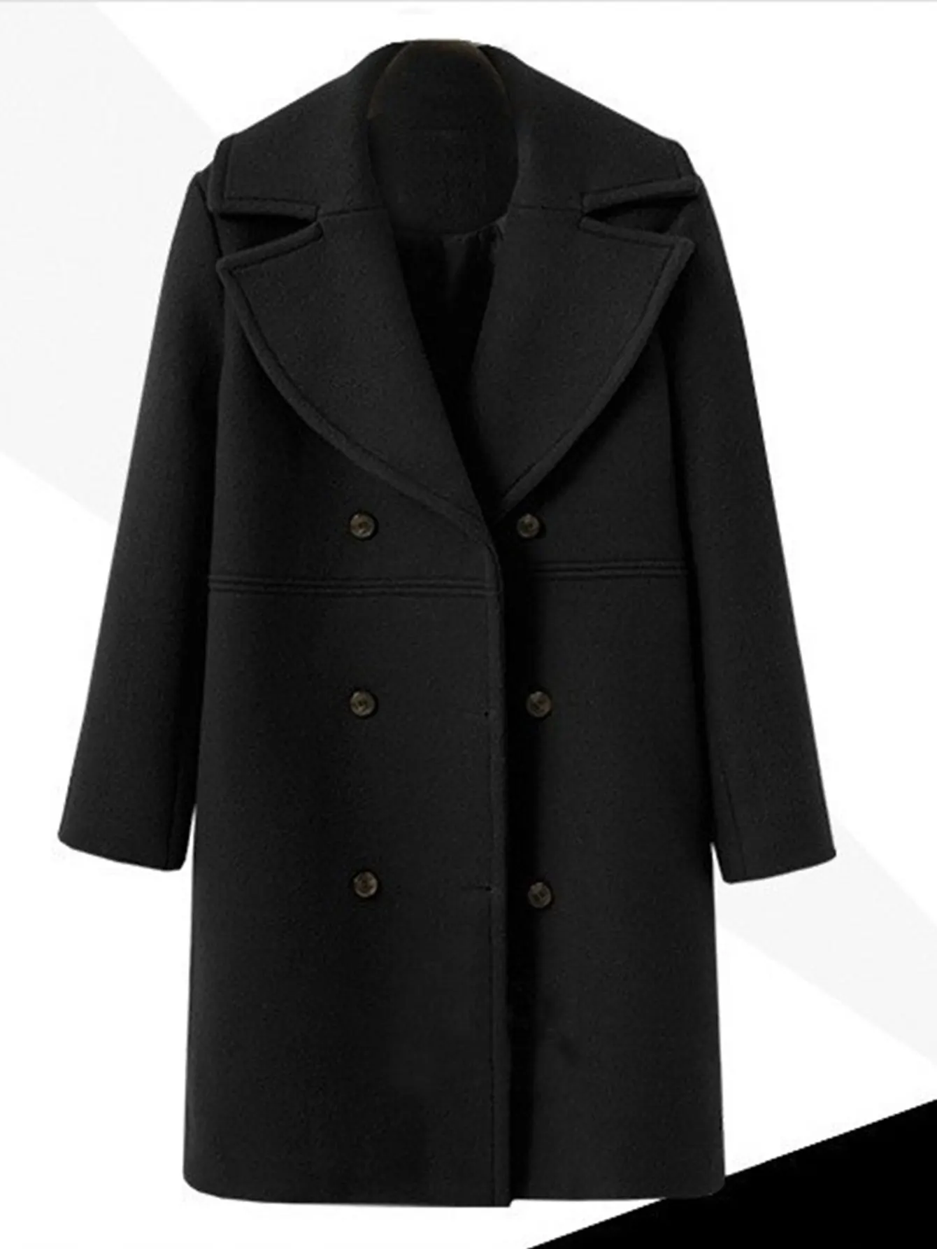 

Women's Coats Winter Fashion Comfortable Decent 2025 Plain Simple Lapel Long Sleeve Street Daily Coats